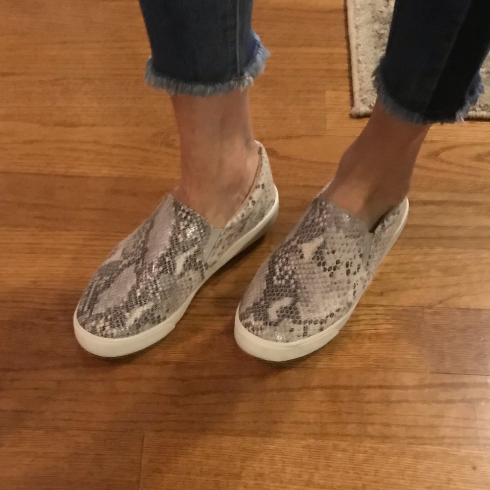 Snake print sneakers